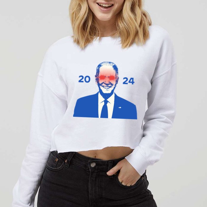 Dark Brandon 2024 Joe BidenS Campaign Cropped Pullover Crew