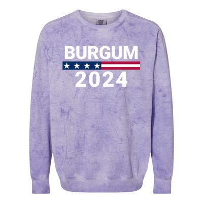 Doug Burgum 2024 Doug Burgum For Presidential Election 2024 Colorblast Crewneck Sweatshirt