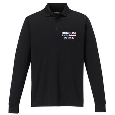 Doug Burgum 2024 Doug Burgum For Presidential Election 2024 Performance Long Sleeve Polo