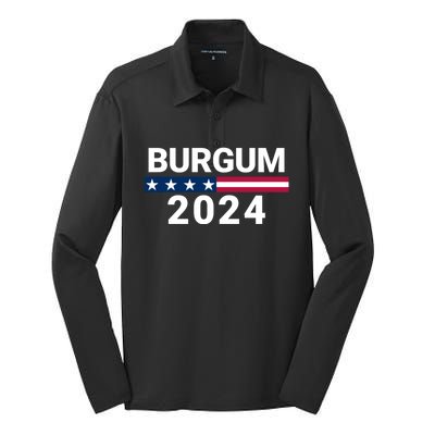 Doug Burgum 2024 Doug Burgum For Presidential Election 2024 Silk Touch Performance Long Sleeve Polo