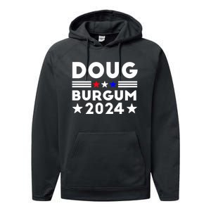 Doug Burgum 2024 Doug Burgum For Presidential Election 2024 Performance Fleece Hoodie