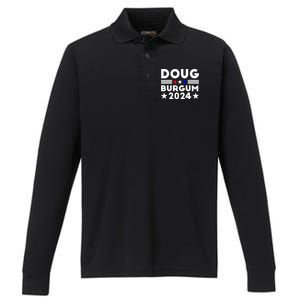 Doug Burgum 2024 Doug Burgum For Presidential Election 2024 Performance Long Sleeve Polo