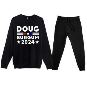 Doug Burgum 2024 Doug Burgum For Presidential Election 2024 Premium Crewneck Sweatsuit Set