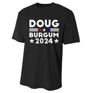 Doug Burgum 2024 Doug Burgum For Presidential Election 2024 Performance Sprint T-Shirt