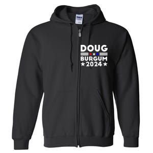 Doug Burgum 2024 Doug Burgum For Presidential Election 2024 Full Zip Hoodie