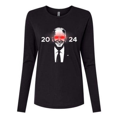 Dark Brandon 2024 Biden Harris 2024 Womens Cotton Relaxed Long Sleeve T-Shirt