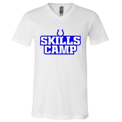 Deforest Buckner 2024 Colts Skills Camp V-Neck T-Shirt