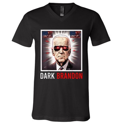 Dark Brandon 2024 Biden Funny New Campaign V-Neck T-Shirt