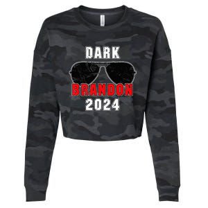 Dark Brandon 2024 CMon Man Vote Joe Pro Biden Cropped Pullover Crew