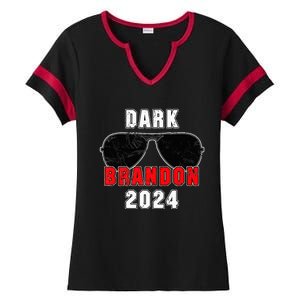 Dark Brandon 2024 CMon Man Vote Joe Pro Biden Ladies Halftime Notch Neck Tee