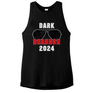 Dark Brandon 2024 CMon Man Vote Joe Pro Biden Ladies PosiCharge Tri-Blend Wicking Tank