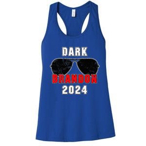 Dark Brandon 2024 CMon Man Vote Joe Pro Biden Women's Racerback Tank