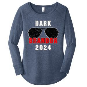 Dark Brandon 2024 CMon Man Vote Joe Pro Biden Women's Perfect Tri Tunic Long Sleeve Shirt