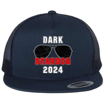 Dark Brandon 2024 CMon Man Vote Joe Pro Biden Flat Bill Trucker Hat