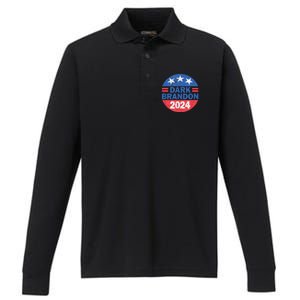 Dark Brandon 2024 Performance Long Sleeve Polo