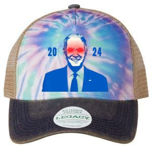 Dark Brandon 2024 Biden Funny New Campaign Legacy Tie Dye Trucker Hat