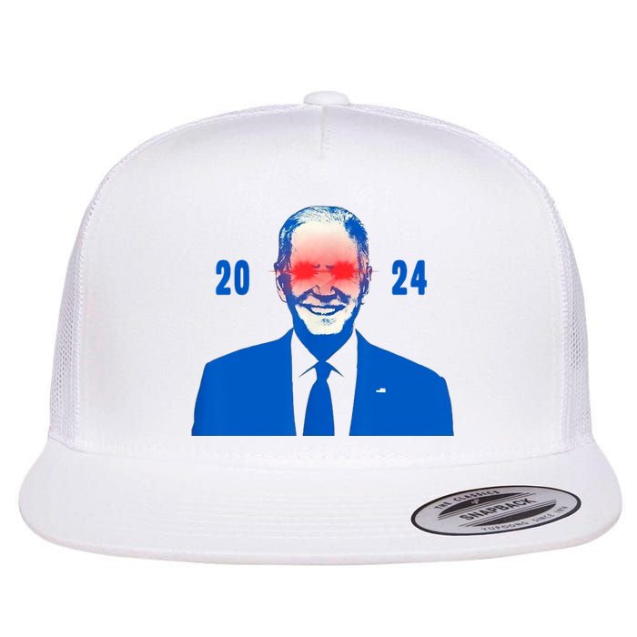 Dark Brandon 2024 Biden Funny New Campaign Flat Bill Trucker Hat