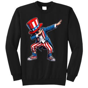 Dabbing Boy 4th Of July American Flag Usa Patriotic Sweatshirt