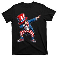 Dabbing Boy 4th Of July American Flag Usa Patriotic T-Shirt