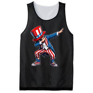 Dabbing Boy 4th Of July American Flag Usa Patriotic Mesh Reversible Basketball Jersey Tank