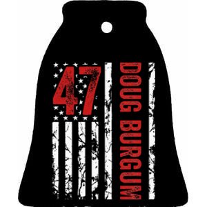 Doug Burgum 47th President 2024 Election Ceramic Bell Ornament