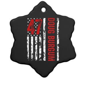 Doug Burgum 47th President 2024 Election Ceramic Star Ornament