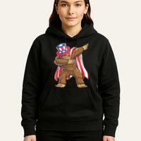 Dabbing Bigfoot 4th Of July Sasquatch American Flag Hoodie