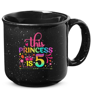 Daughter Birthday 5 Years Old Princess Girl 5th B Day Funny 15oz Campfire Ceramic Mug