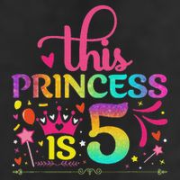 Daughter Birthday 5 Years Old Princess Girl 5th B Day Funny Beanie