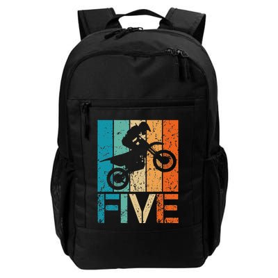 Dirt Bike 5th Motocross Birthday 5 Year Old 5yr Backpack