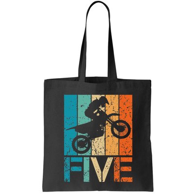 Dirt Bike 5th Motocross Birthday 5 Year Old 5yr Bag
