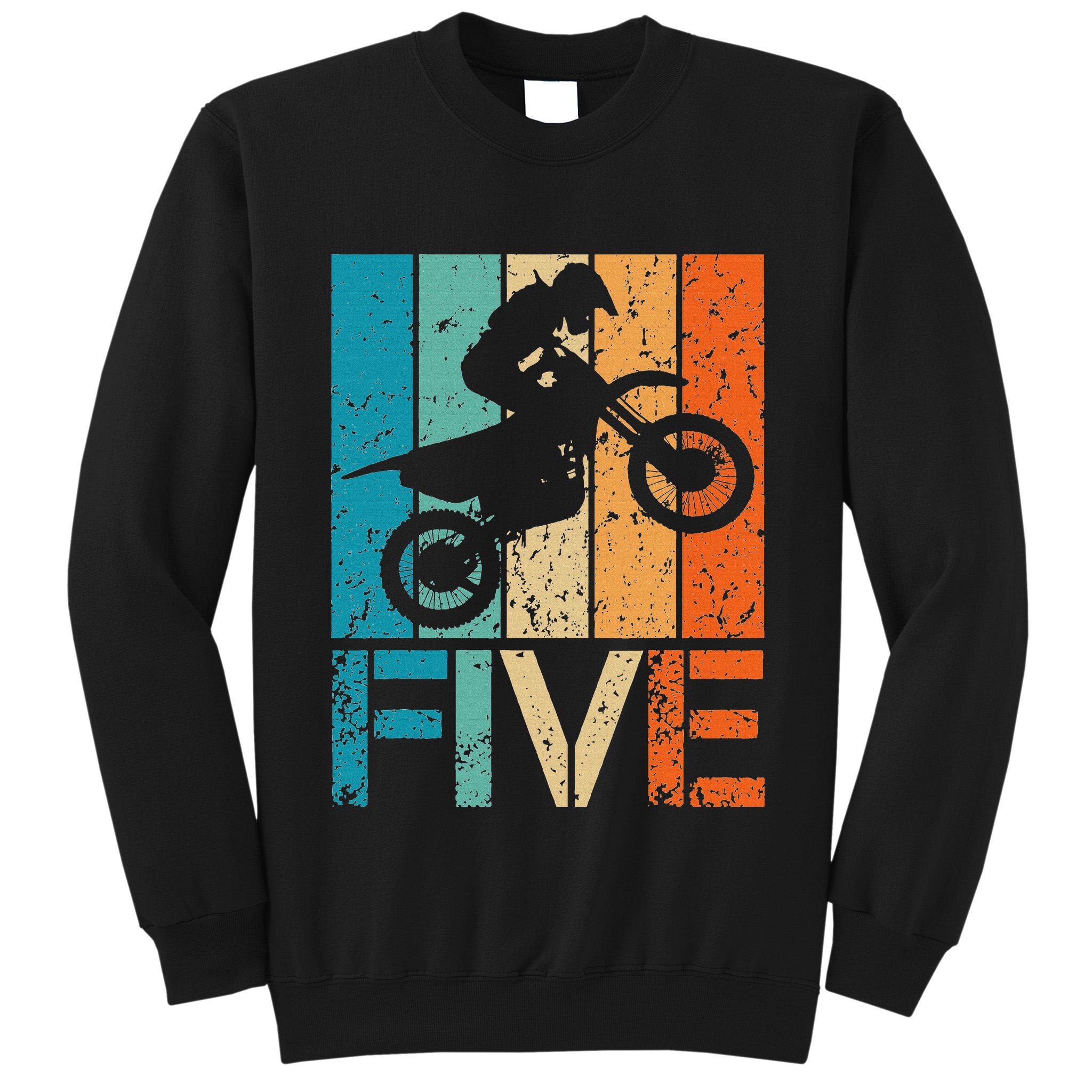 Dirt Bike 5th Motocross Birthday 5 Year Old 5yr Tall Sweatshirt