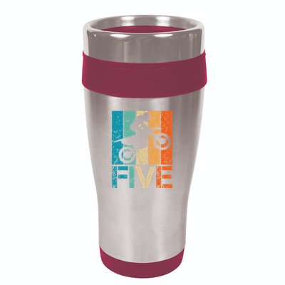 Dirt Bike 5th Motocross Birthday 5 Year Old 5yr 16oz Travel Tumbler
