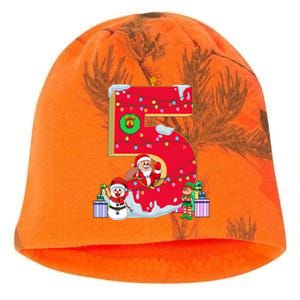 December Birthday 5th Snowman Santa Elf Christmas Xmas Kati - Camo Knit Beanie