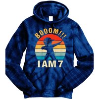 Dabbing Birthday 7 Years Old Birthday Outfit Tie Dye Hoodie