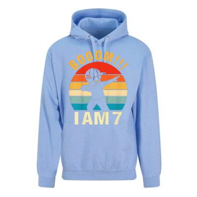 Dabbing Birthday 7 Years Old Birthday Outfit Unisex Surf Hoodie