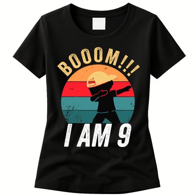 Dabbing Birthday 9 Years Old Birthday Outfit Boy Gift Womens T-Shirt