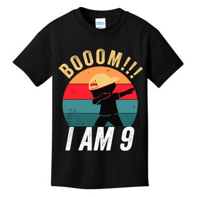 Dabbing Birthday 9 Years Old Birthday Outfit Boy Gift Kids T-Shirt