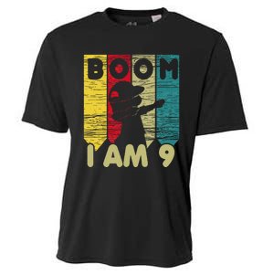 Dabbing Birthday 9 Years Old Birthday Outfit Cute Cooling Performance Crew T-Shirt