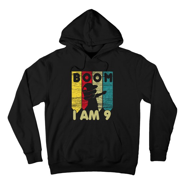 Dabbing Birthday 9 Years Old Birthday Outfit Cute Hoodie