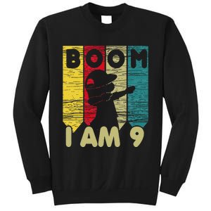 Dabbing Birthday 9 Years Old Birthday Outfit Cute Sweatshirt