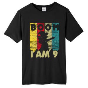 Dabbing Birthday 9 Years Old Birthday Outfit Cute Tall Fusion ChromaSoft Performance T-Shirt