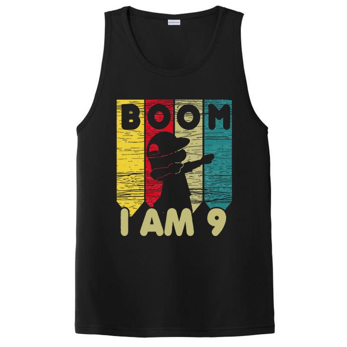 Dabbing Birthday 9 Years Old Birthday Outfit Cute PosiCharge Competitor Tank