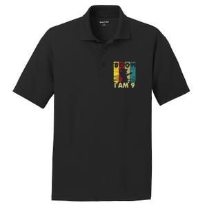 Dabbing Birthday 9 Years Old Birthday Outfit Cute PosiCharge RacerMesh Polo