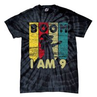 Dabbing Birthday 9 Years Old Birthday Outfit Cute Tie-Dye T-Shirt