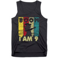 Dabbing Birthday 9 Years Old Birthday Outfit Cute Tank Top