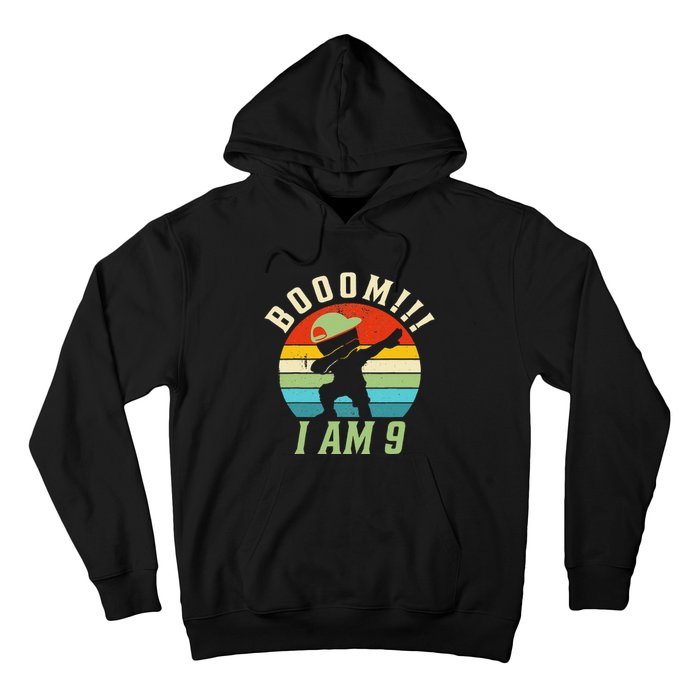 Dabbing Birthday 9 Years Old Birthday Outfit Hoodie