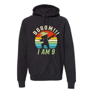 Dabbing Birthday 9 Years Old Birthday Outfit Premium Hoodie