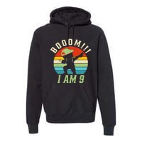 Dabbing Birthday 9 Years Old Birthday Outfit Premium Hoodie