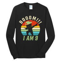 Dabbing Birthday 9 Years Old Birthday Outfit Tall Long Sleeve T-Shirt